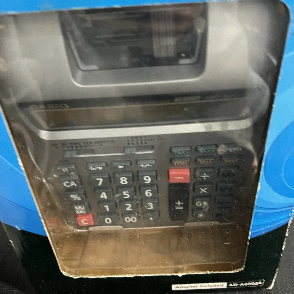 Casio‎ HR-100TM PLUS Desktop Printing Calculator 12 Digit 2-Color Print